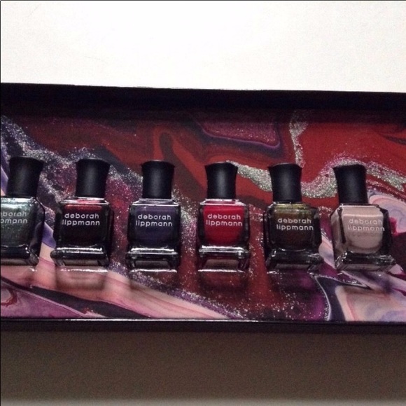 Deborah Lippmann Nail Bottle Set Collection Gift Box Red Nude Metallic Shimmer - Picture 3 of 14